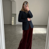 Pantalones de terciopelo burdeos Massimo Dutti