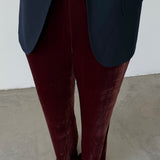 Pantalones de terciopelo burdeos Massimo Dutti