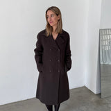 Paul & Joe Black Wool Double-Breasted Coat