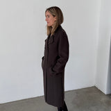 Paul & Joe Black Wool Double-Breasted Coat