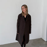 Paul & Joe Black Wool Double-Breasted Coat