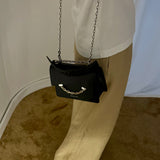 Karl Lagerfeld K/ Seven Grainy Black Shoulder Bag