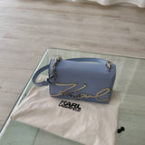 Bolso Bandolera Azul con Logo Karl Lagerfeld