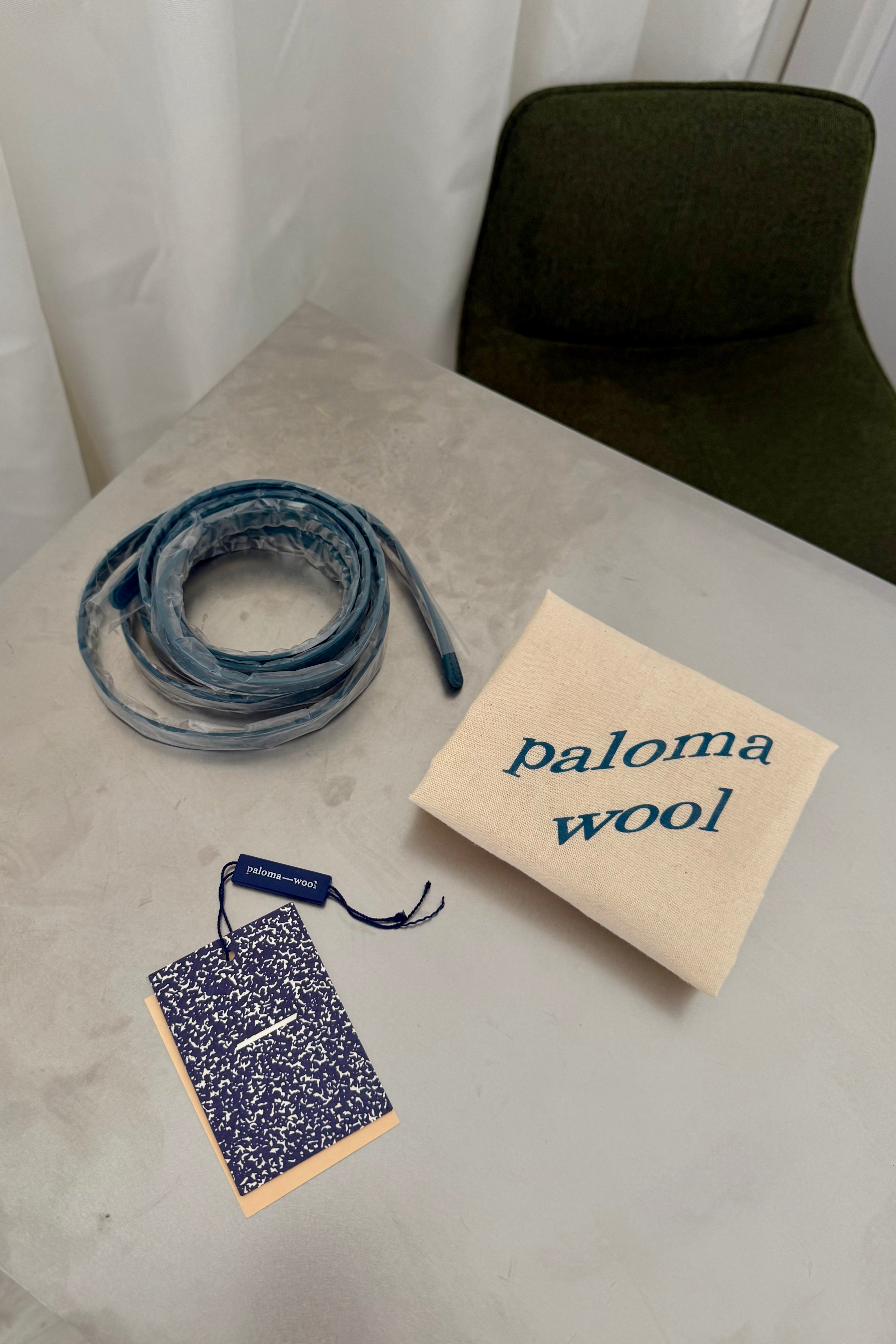 Paloma Wool Cayetano Teal Leather Shoulder Bag | Second Hand – Pasaly
