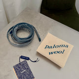 Paloma Wool Cayetano Teal Leather Shoulder Bag