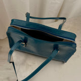 Paloma Wool Cayetano Teal Leather Shoulder Bag