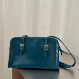 Paloma Wool Cayetano Teal Leather Shoulder Bag