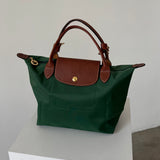 Bolso verde Le Pliage de asa corta (Small) Longchamp
