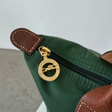 Bolso verde Le Pliage de asa corta (Small) Longchamp