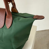 Bolso verde Le Pliage de asa corta (Small) Longchamp
