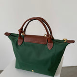 Bolso verde Le Pliage de asa corta (Small) Longchamp