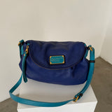 Bandolera azul de piel Marc Jacobs