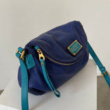 Bandolera azul de piel Marc Jacobs