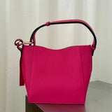 Bolso mini bucket Furla Nuvola de piel rosa fucsia