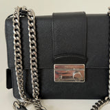 Prada Black Saffiano Leather Chain Bag