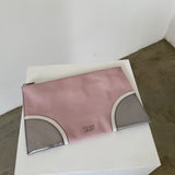 Prada Two-Tone Saffiano Leather Clutch