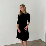Prada Milano Black 3/4 Sleeve Dress