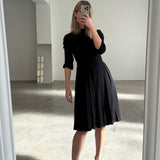 Prada Milano Black 3/4 Sleeve Dress