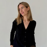 Prada Milano Black Fine Knit Cardigan