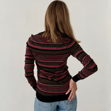 Prada Milano Striped V-Neck Knit