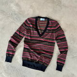 Prada Milano Striped V-Neck Knit