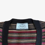 Prada Milano Striped V-Neck Knit