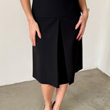 Prada Milano Black Structured Skirt
