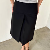 Prada Milano Black Structured Skirt