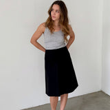 Prada Milano Black Structured Skirt