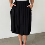 Prada Milano Black Pleated Skirt