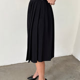 Prada Milano Black Pleated Skirt
