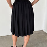 Prada Milano Black Pleated Skirt