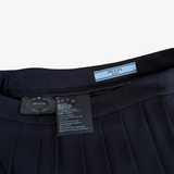 Prada Milano Black Pleated Skirt