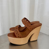 Pamela Leather Platform Sandals
