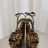 Aquazzura Leopard Print Platform Sandals
