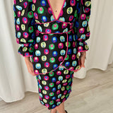 Vestido Floral Bordado Celia B
