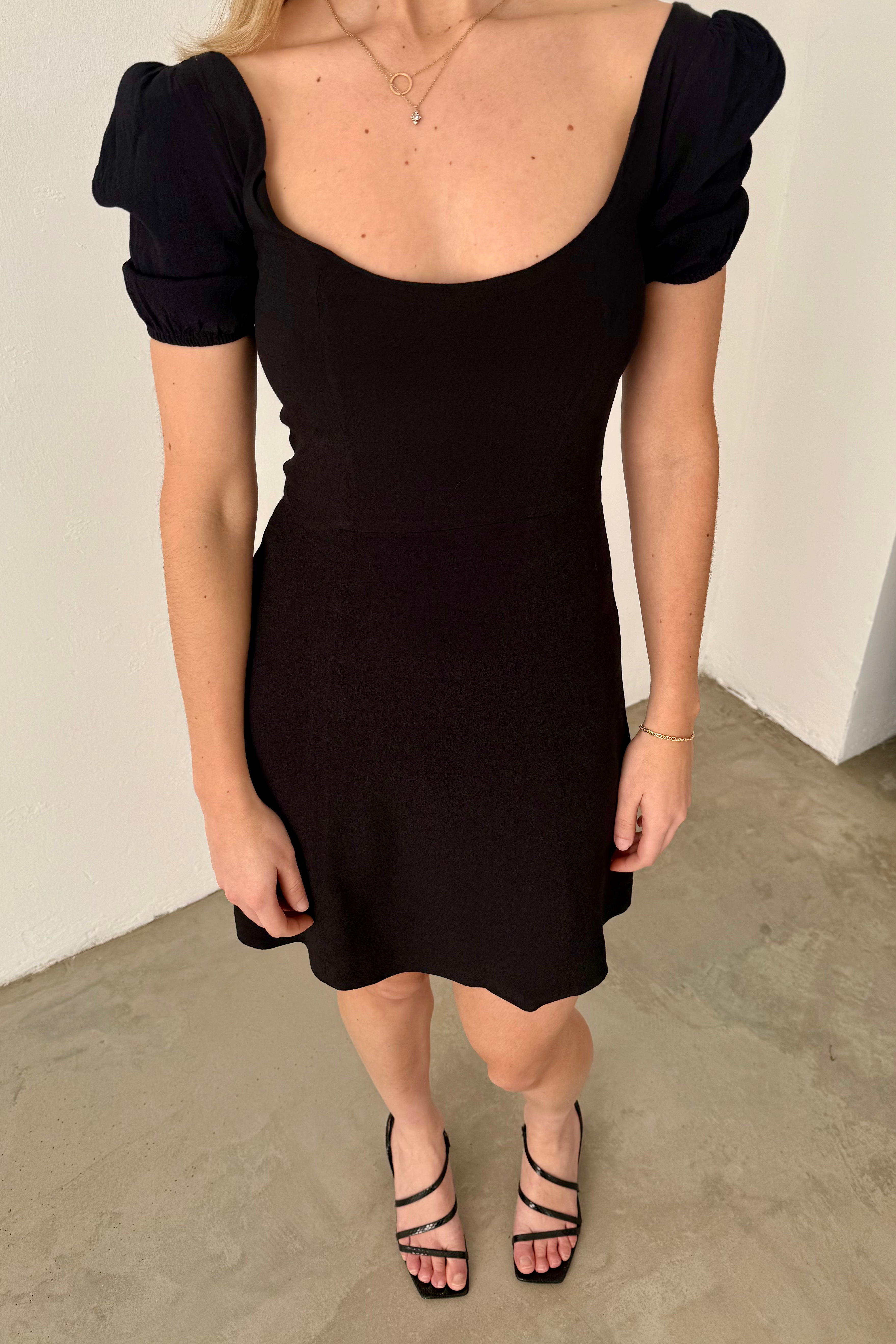 & Other Stories Black Mini Dress