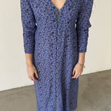 Magnolya Vestido Floral Morado