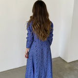 Magnolya Vestido Floral Morado