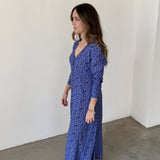 Magnolya Vestido Floral Morado