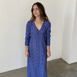 Magnolya Vestido Floral Morado