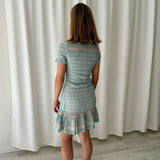 Summery Copenhagen Smocked Mint Mini Dress