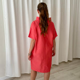 Vestido recto coral COS