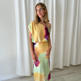 Vestido Largo Satinado All About May