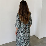 Magnolya Vestido Floral Verde