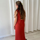 Vestido Largo en Tono Óxido eseOese
