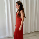 Vestido Largo en Tono Óxido eseOese