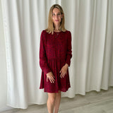 Vestido mini rojo estampado corazones Pepe Jeans