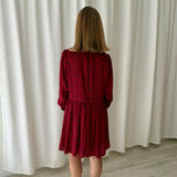 Vestido mini rojo estampado corazones Pepe Jeans