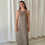 Vestido Largo de Punto Gris eseOese